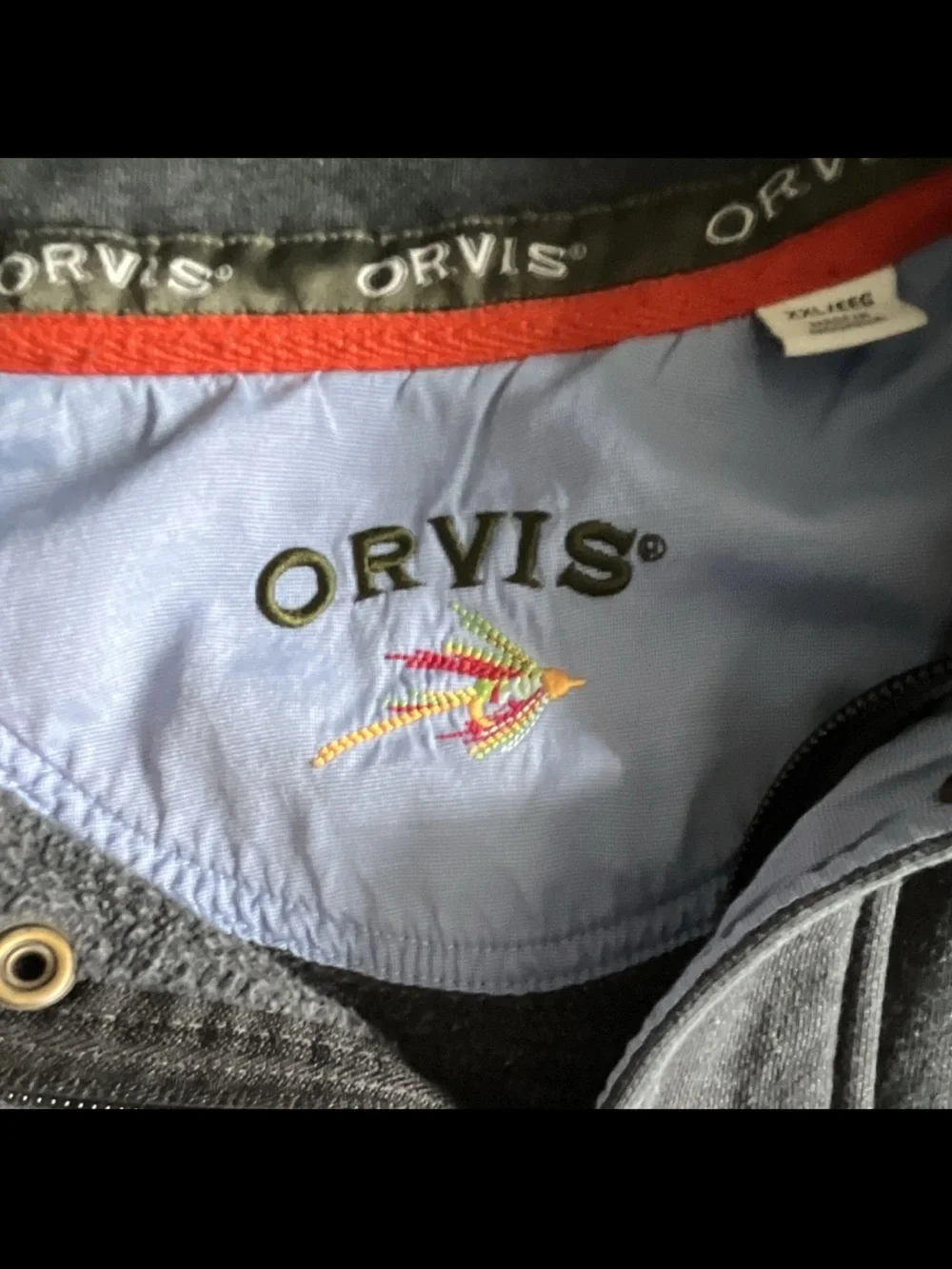 Orvis Men's Charcoal Half-Zip Pullover Sweater